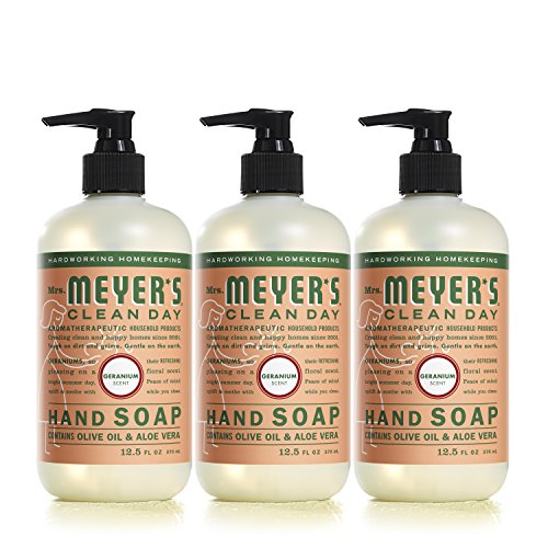 Mrs Meyers Hand Soap, Geranium, 12.5 Fluid Ounce (Pack of 3), Only$7.60, free shipping after clipping coupon and using SS