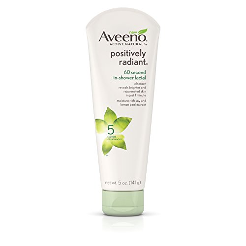 Aveeno Active Naturals Positively Radiant 60 Second In-Shower Facial, 5 Oz. (Pack of 3), Only $14.11, free shipping after using SS