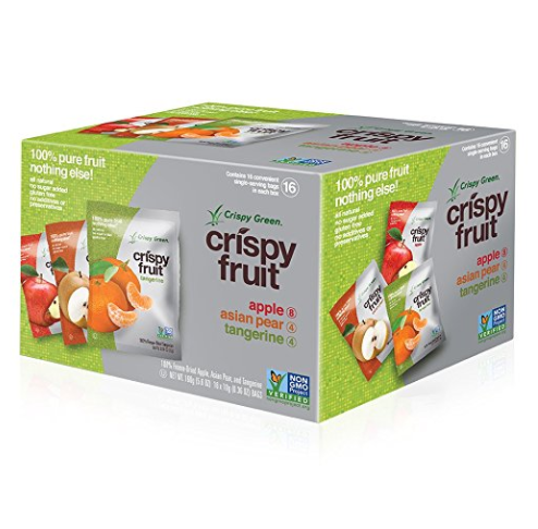 Crispy Green 100% 冻干水果, 多种水果口味16袋, 现点击coupon仅售$13.20, 免运费！