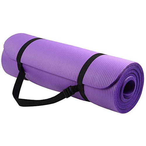 BalanceFrom Go Yoga All Purpose Anti-Tear Exercise Yoga Mat with Carrying Strap, Purple, Only $16.99