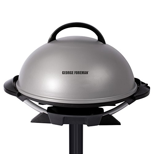 George Foreman GFO240S Indoor/Outdoor Electric Grill, Silver, Only $57.99, free shipping