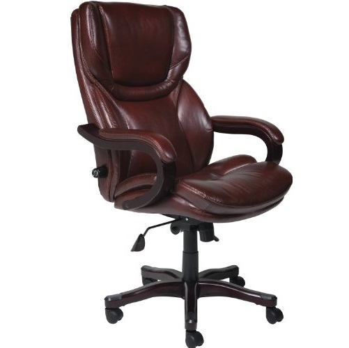 Serta Bonded Leather Big & Tall Executive Chair, Brown, Only $136.04, free shipping