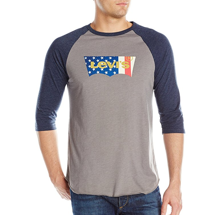 Levi's 李維斯 Harris Baseball 男士T恤, 現僅售$9.75