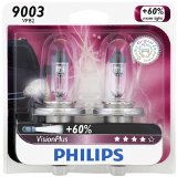 Philips VisionPlus大灯灯泡（2支装）点coupon后只需$11.63