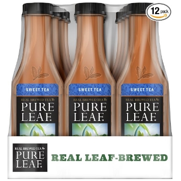 Pure Leaf Iced Tea, Sweet Tea, Real Brewed Black Tea, 18.5 Ounce Bottles (Pack of 12)  $5.98
