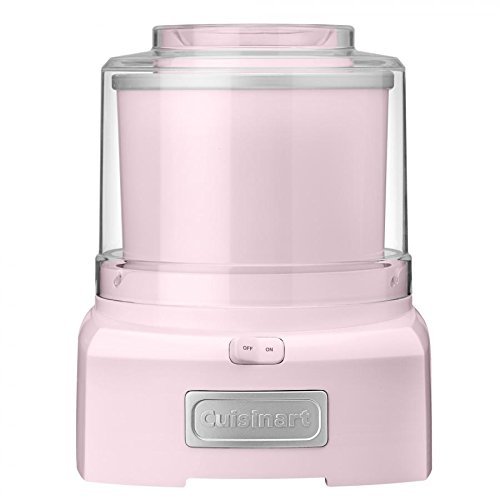 Cuisinart 全自動酸奶/冰激凌/果冰製造機，粉色，原價$110.00，現僅售$41.99，免運費。三色同價！