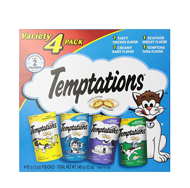 TEMPTATIONS Classic Cat Treat Variety Pack only $4.17
