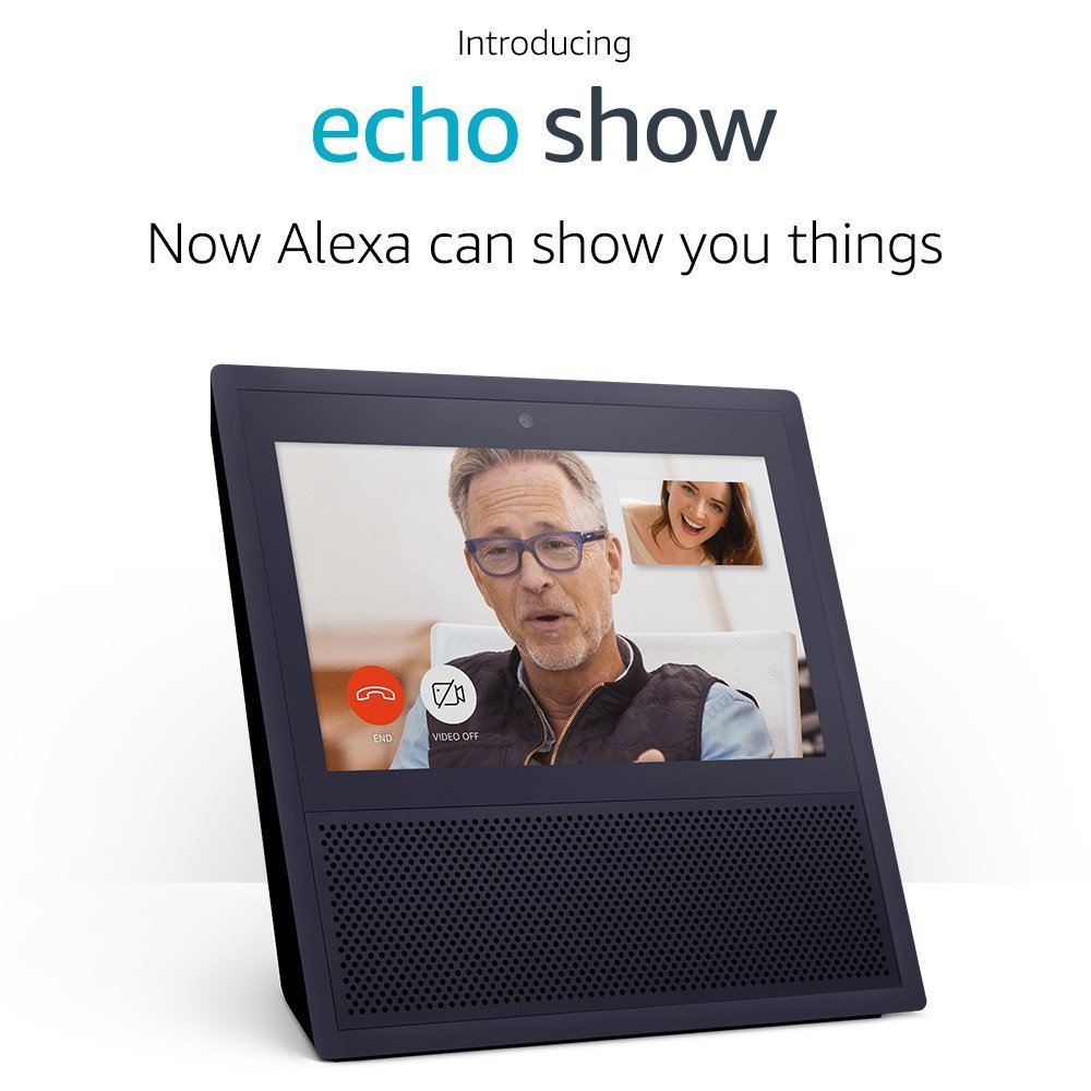 史低价！Echo Show 亚马逊最新触屏语音助手，原价$229.99 ，现售$129.99，免运费