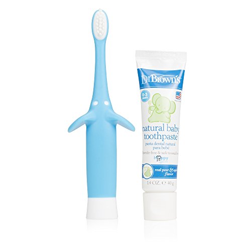 Dr. Brown's Infant-to-Toddler Toothbrush Set, 1.4 Ounce, Blue, Only $5.57, You Save $1.42(20%)