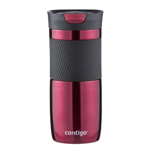 Contigo SnapSeal Vacuum-Insulated Stainless Steel Travel Mug, 16-Ounce, Vivacious, Only $7.92