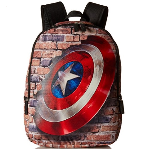 Marvel漫威美國隊長盾牌圖案雙肩背包$13.00