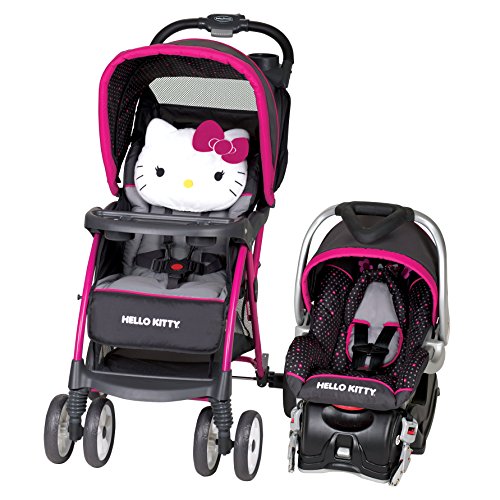 史低价！ Baby Trend Hello Kitty 婴儿推车+汽车提篮旅行套装，原价$169.99，现仅售$99.88，免运费