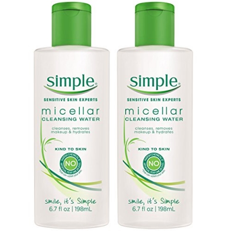 Simple Kind to Skin Cleansing Water, Micellar 6.7 oz (Pack of 2) $8.13