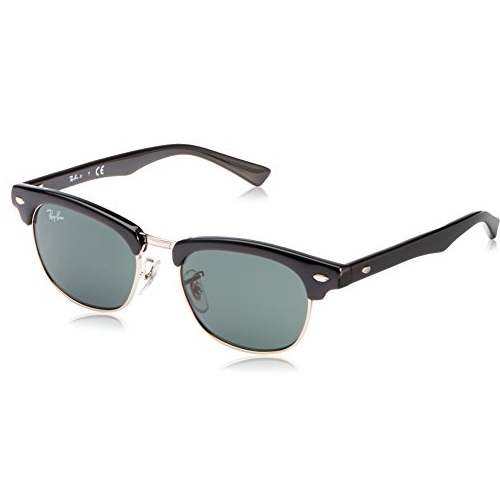Ray-Ban Unisex-Child Clubmaster Junior Sunglass 0RJ9050S Square Sunglasses, black, 45 mm, Only $48.66, free shipping