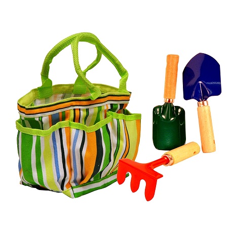 史低價！G&F 10012 兒童花園工具玩具套裝，原價$16.99，現點擊coupon后僅售$5.37