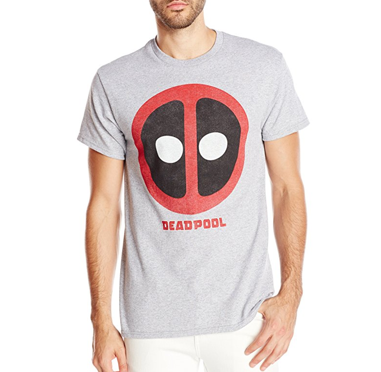 Marvel 男士Deadpool Logo男士T恤，現僅售$7.25