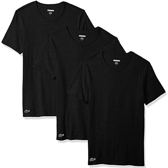 Lacoste Men's 3 Pack Slim Crew Neck Tee $21.69 FREE Shipping on orders over $25