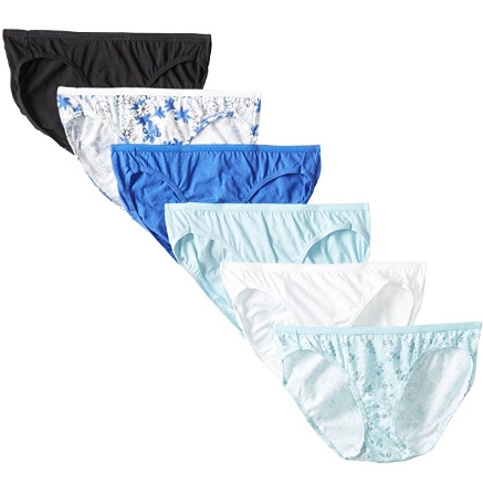 Hanes Women's 6-Pack Cotton Bikini Panty$6.99