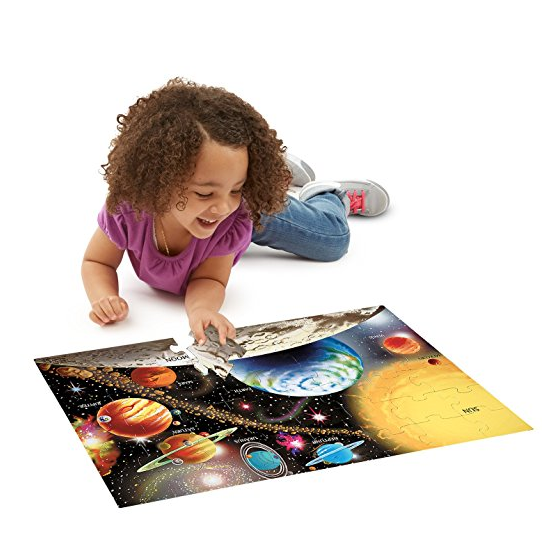 Melissa & Doug Solar System Floor Puzzle (48 Pieces), 2 x 3 feet only $8.99