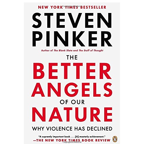 比尔.盖茨刚刚推荐的书：《The Better Angels of Our Nature: Why Violence Has Declined》，原价$20.00，现仅售$11.89