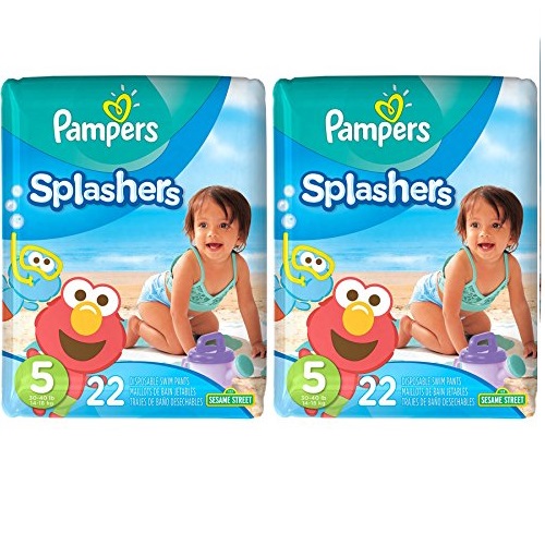 史低价！Pampers Splashers 帮宝适游泳纸尿裤， 5号 44片，原价$23.99，现仅售$9.22