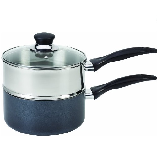 T-fal B1399663 Specialty Stainless Steel Double Boiler with Phenolic Handle Cookware, 3-Quart, Silver, Only $13.67, free shipping