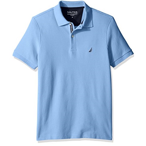 Nautica Men's Slim Fit Short Sleeve Solid Polo Shirt,  Only $19.99, You Save $19.96(50%)