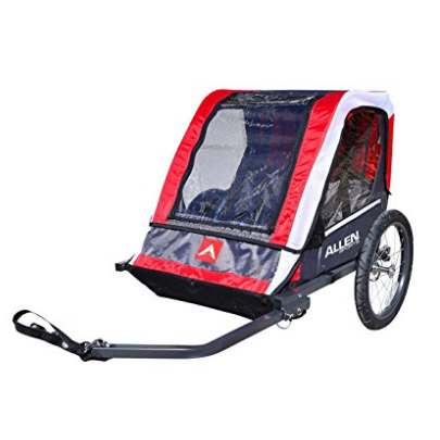 Allen Sports Deluxe 2-Child Steel Bicycle Trailer, Red, Only $86.40 after clipping coupon, free shipping