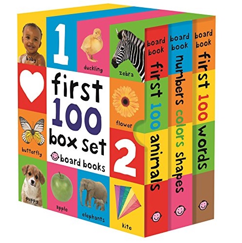 First 100 Board Book Box Set (3 books), Only $8.78