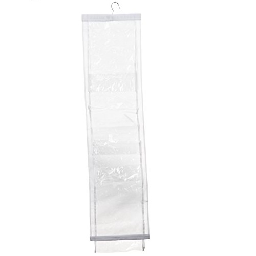 Whitmor 6044-14 White Crystal Collection Handbag File, Clear, Only $4.13, You Save $14.52(78%)