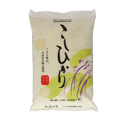 Shirakiku Rice, Koshihikari, 15 Pound   $24.99