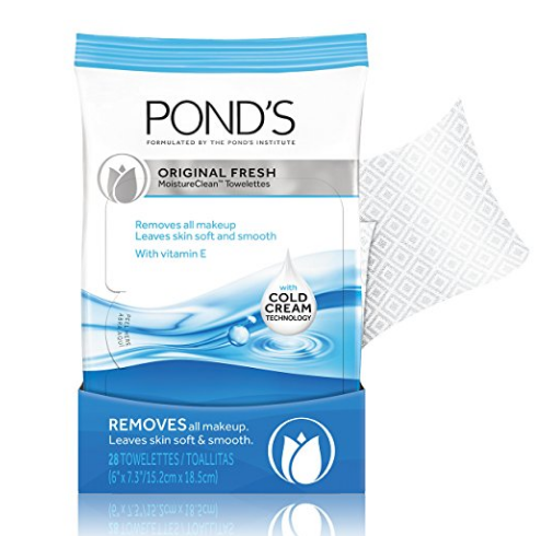 Pond's 温和洁面卸妆巾 28片 x 4包, 现仅售$14.07, 免运费！