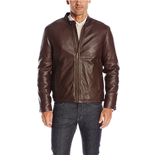 Cole Haan Men's Leather Jacket, Only $77.25, free shipping