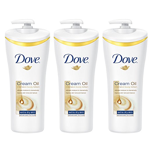 Dove Body Lotion, Cream Oil Intensive 13.5 oz, 3 Count, only $13.48, free shipping after clipping coupon and using SS
