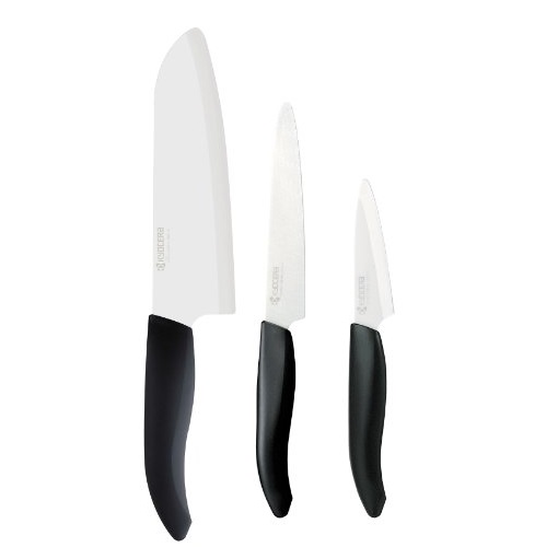 Kyocera Advanced Ceramic Revolution 3-Piece Ceramic Knife Set-( Includes 6-inch Chef's Knife, 5-inch Micro Serrated Knife and 3-inch Paring Knife ), Only $39.99, free shipping