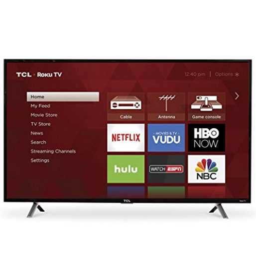 TCL 49S305 49-Inch 1080p Roku Smart LED TV (2017 Model) $299.99 FREE Shipping