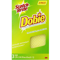 Scotch-Brite Dobie All-Purpose Pad, 3 Count (Pack of 8) $11.16