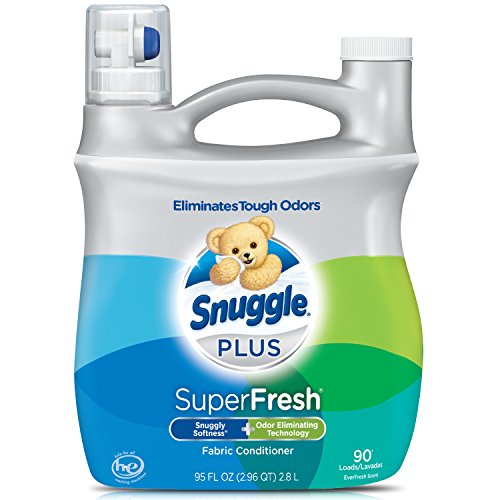 Snuggle Plus Super Fresh Liquid Fabric Softener with Odor Eliminating Technology, 95 Fluid Ounces, Only$5.09