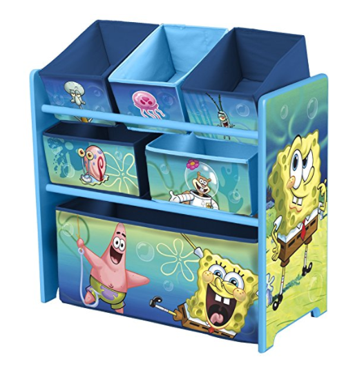 Delta Children Multi-Bin Toy Organizer, Nickelodeon SpongeBob SquarePants only $24.99