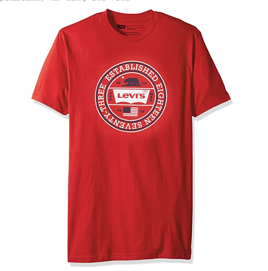 三色可选！Levi's 李维斯 Bangkok男子短袖T恤, 现仅售$15.99