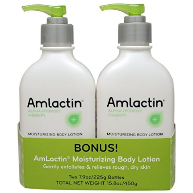 AmLactin Alpha-Hydroxy Therapy Moisturizing Body Lotion for Dry Skin, Fragrance-Free, 15.8oz Twin Pack (7.9oz per bottle) $19.39