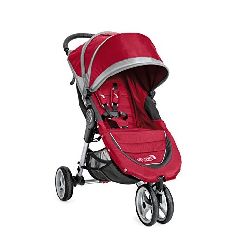 Baby Jogger 2016 City Mini 3W Single Stroller - Crimson/Gray, Only $169.99, free shipping