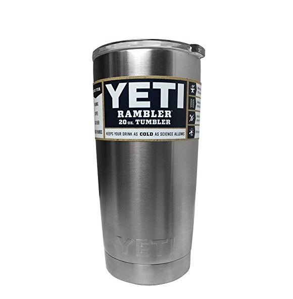 YETI Rambler 20 oz Stainless Steel Vacuum Insulated Tumbler with Lid only $22.49