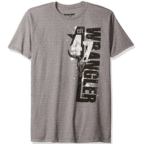 Wrangler Men's Short Sleeve Ribbed Collar Logo T-Shirt $6.73 FREE Shipping on orders over $25