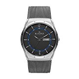 Skagen Men's Titanium Mesh Watch with Blue Accents $88.98 FREE Shipping