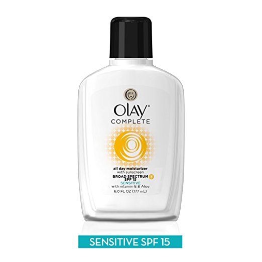 Olay Complete Lotion All Day Moisturizer with SPF 15 for Sensitive Skin, 6.0 fl oz (Pack of 2) , Only $11.99