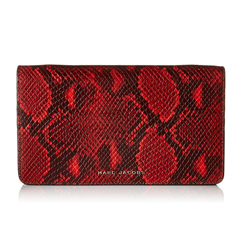 Marc Jacobs Block Letter Snake Leather Strap Wallet，only $80.35