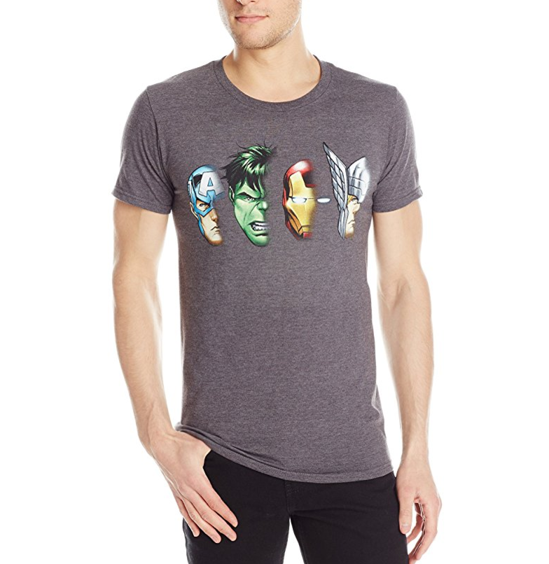 Marvel Men's Faces Of Justice T-Shirt only $9.20