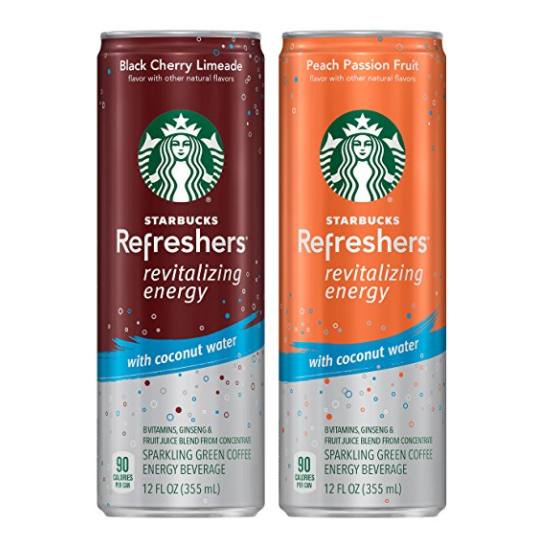 Starbucks Refreshers with Coconut Water, 2 Flavor Variety Pack, 12 Fl Oz (Pack of 12) only $15.29