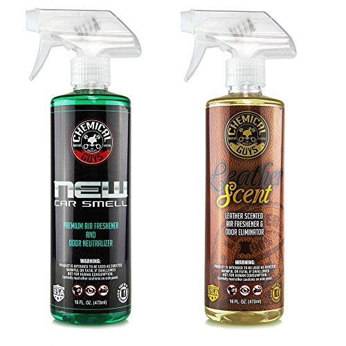 Chemical Guys AIR_300 New Car Scent and Leather Scent Combo Pack (16 oz) (2 Items), Only $10.57, free shipping after clipping coupon and using SS